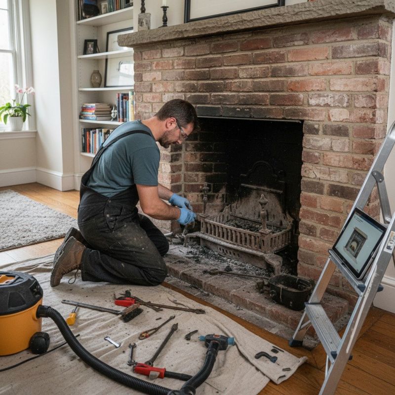 Local Brick Fireplace Repair pros at work