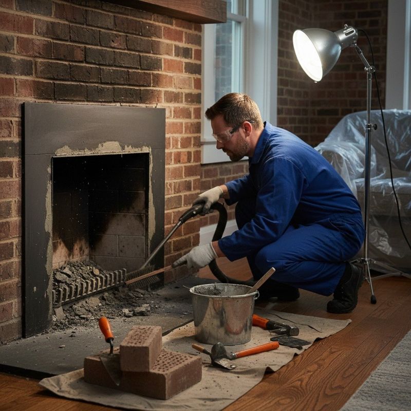 Brick Fireplace Repair