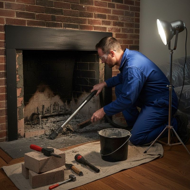 Brick Fireplace Repair