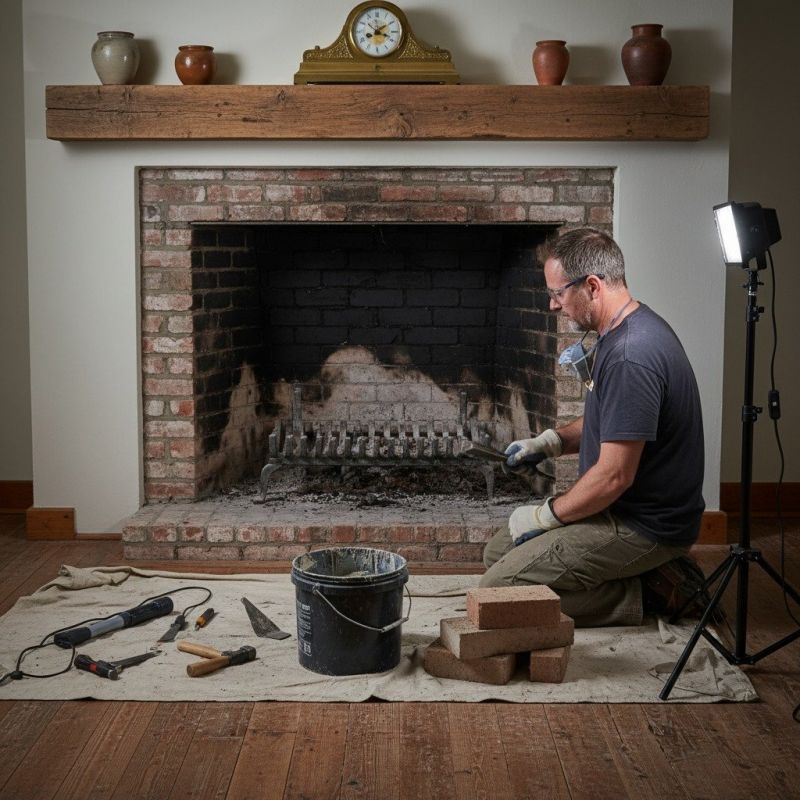 Brick Fireplace Repair